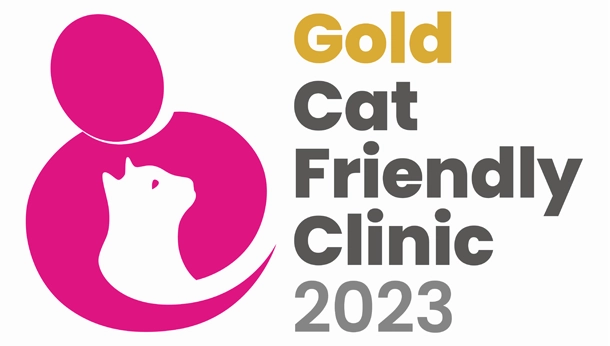 Logo Cat Friendly Clinic Gold